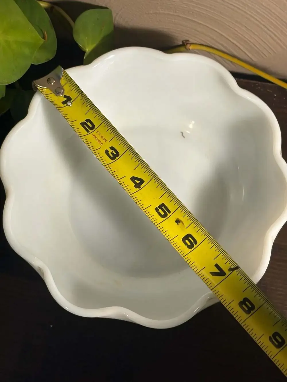 Jars France Plume White Pearl Scalloped Pasta Bowl